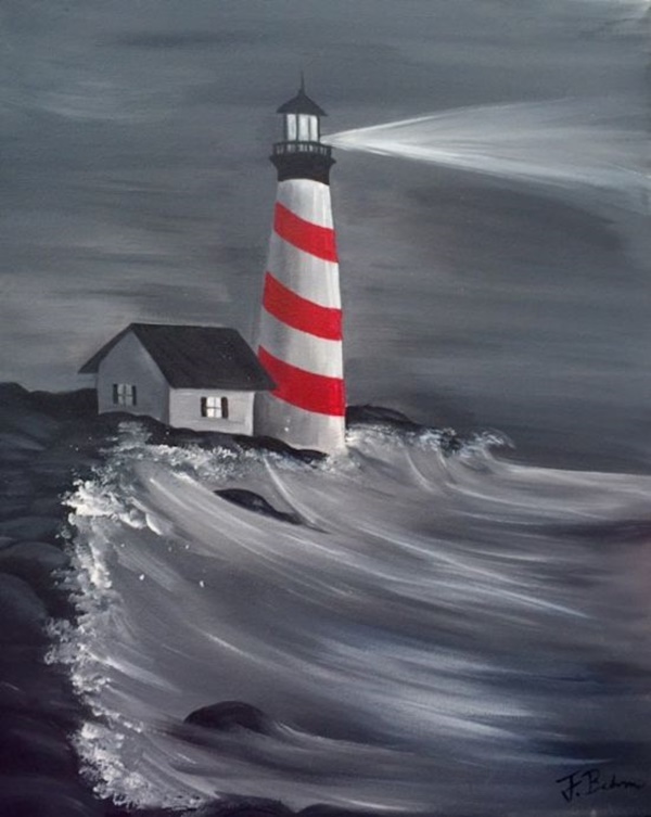 Simple-And-Easy-Lighthouse-Painting-Ideas