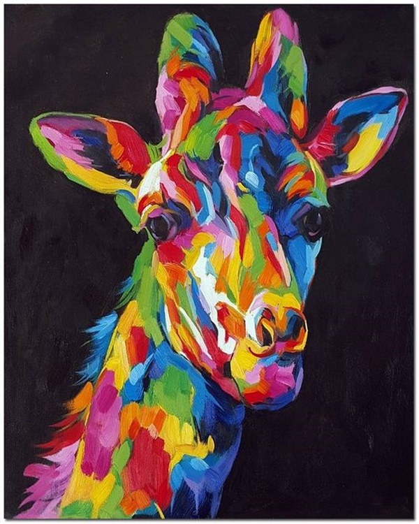 Easy Abstract Animals Painting Ideas