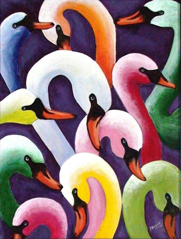 Easy Abstract Animals Painting Ideas