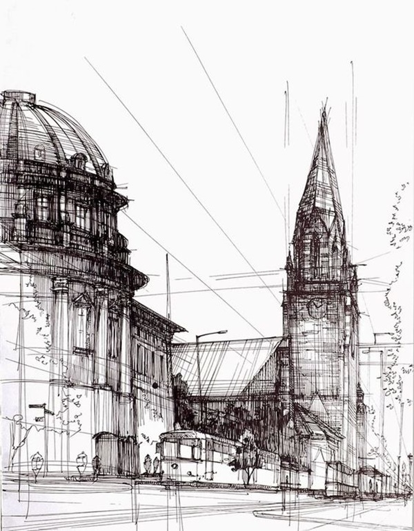 Mindblowing Architectural Drawing And Paintings For Professional Artist