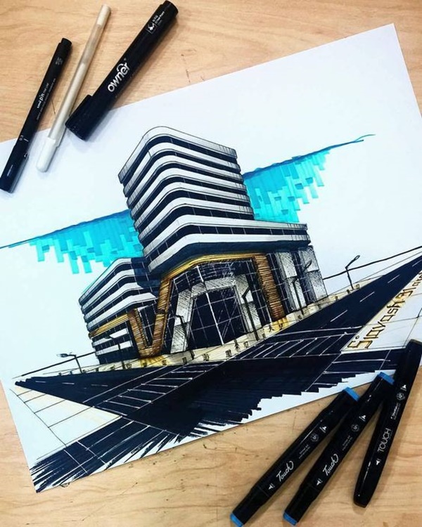 Mindblowing Architectural Drawing And Paintings For Professional Artist