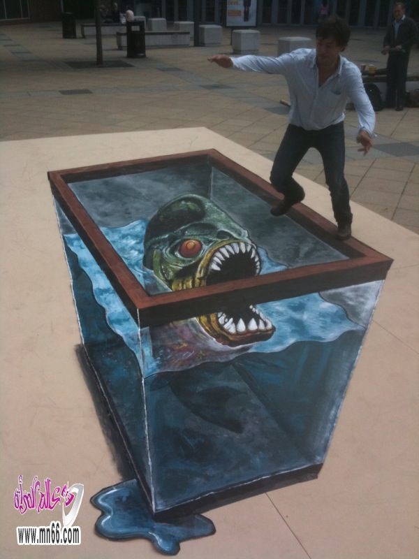 Beautiful 3D Aquarium Painting Ideas