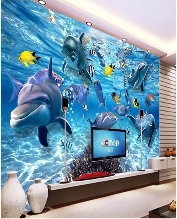 Beautiful 3D Aquarium Painting Ideas