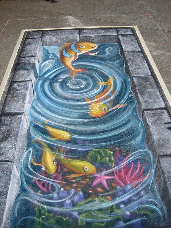 Beautiful 3D Aquarium Painting Ideas