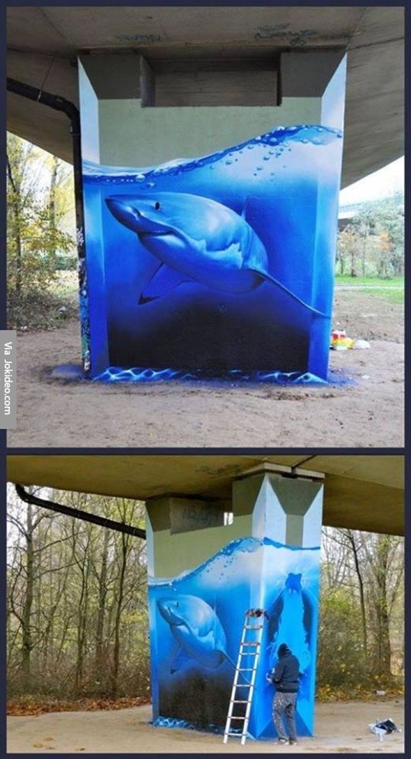 Beautiful 3D Aquarium Painting Ideas