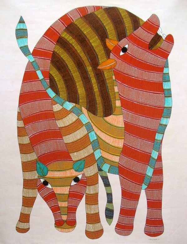 Simple And Easy Gond Painting Designs For Art Lovers