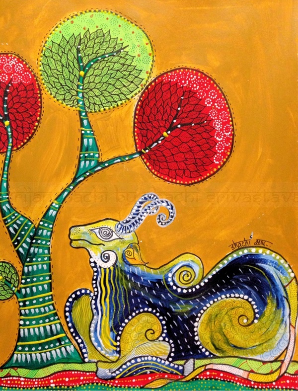 Simple And Easy Gond Painting Designs For Art Lovers