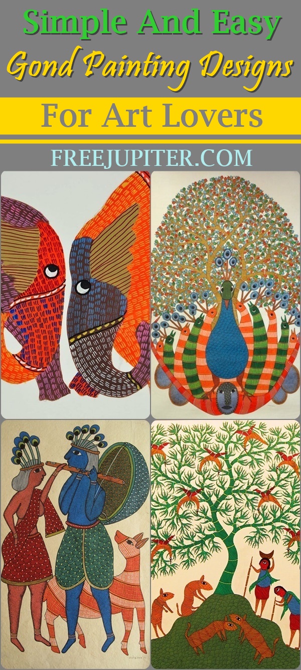 Simple And Easy Gond Painting Designs For Art Lovers