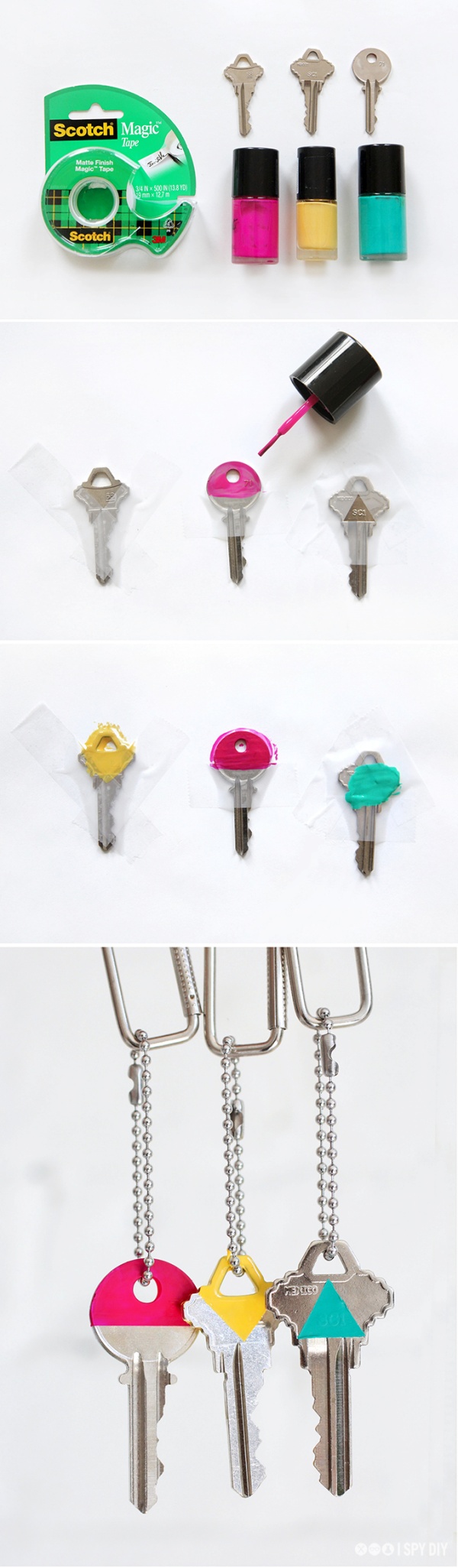 Dazzling And Cheerful Nail Polish Craft Ideas