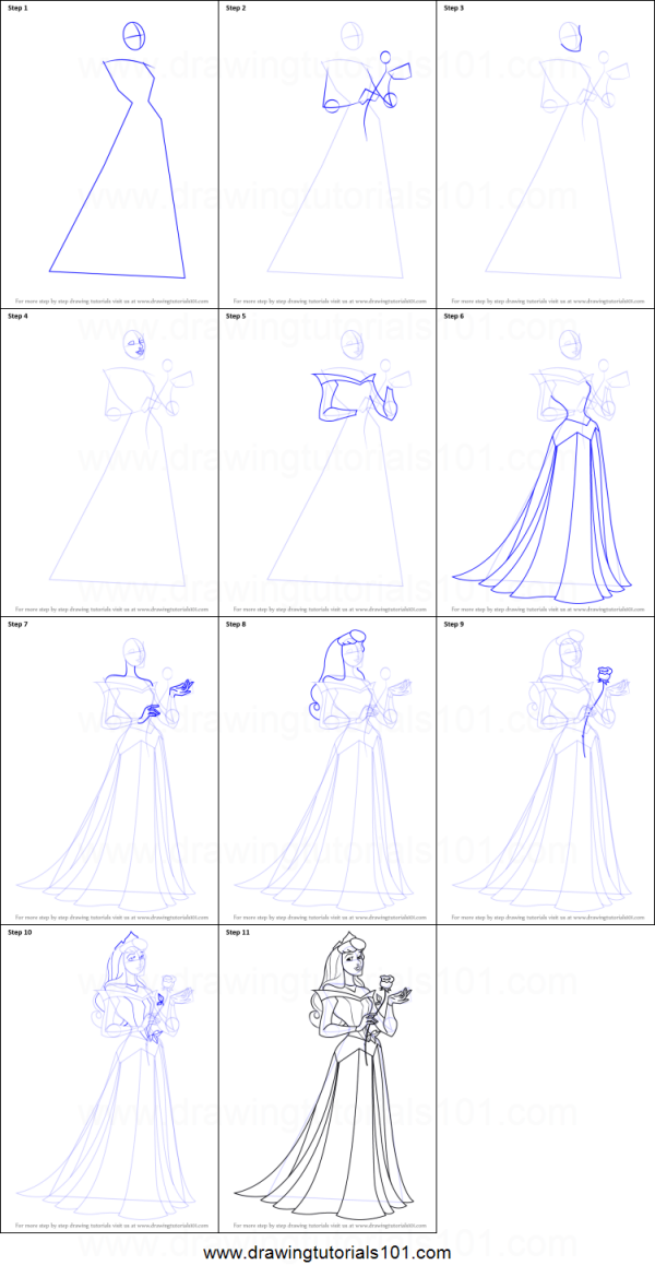 How to Draw Disney Princess? –Simple Disney Princess Drawing ideas