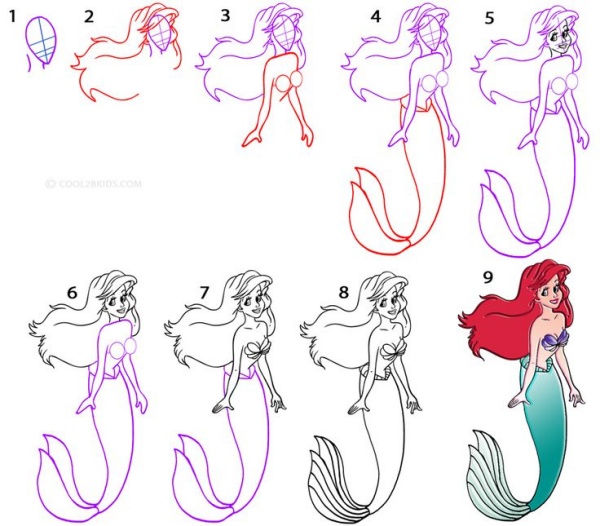 How to Draw Disney Princess? –Simple Disney Princess Drawing ideas