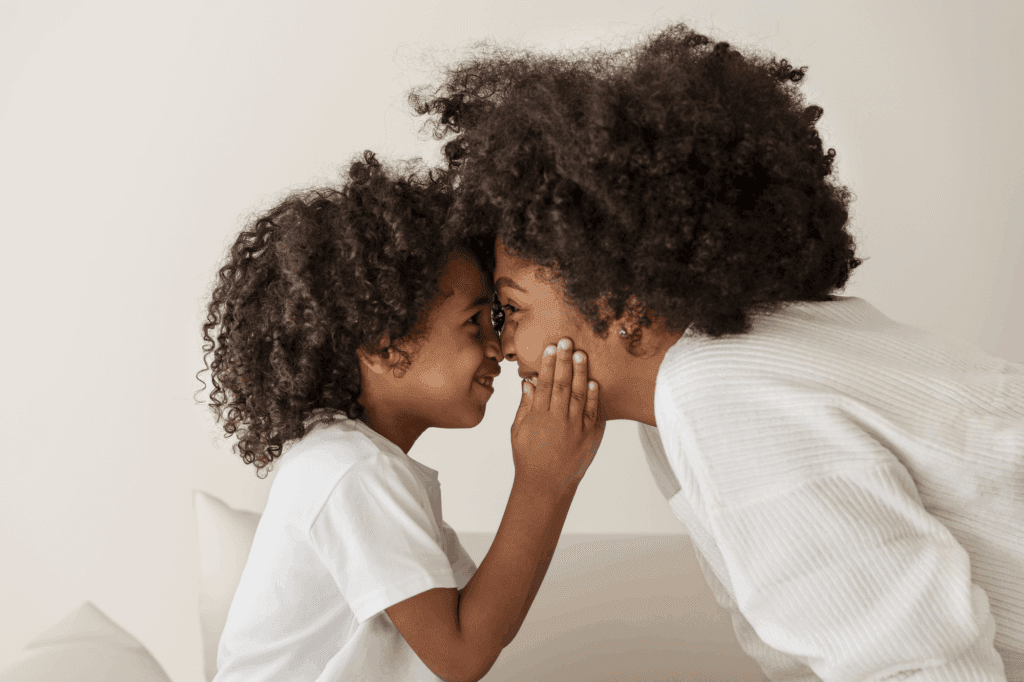 Parenting mother and chiild