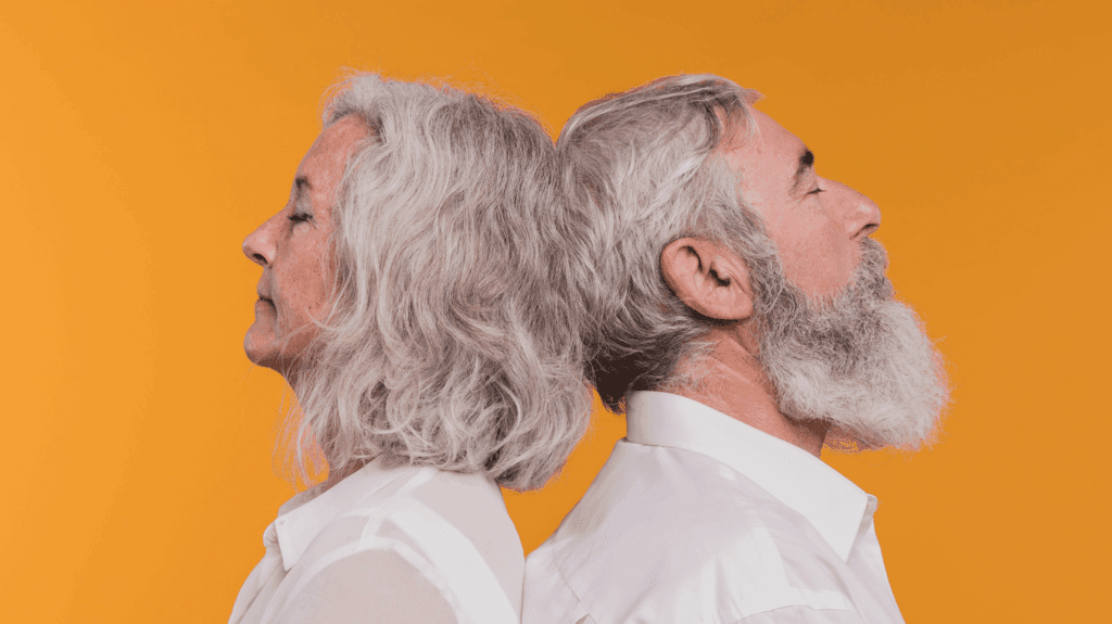 aging man and woman